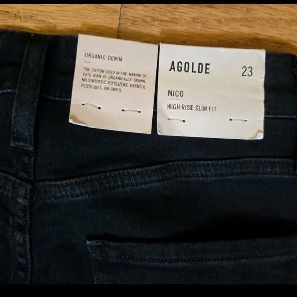 Agolde Nico High Rise Slim Fit Sz 23 NWTS